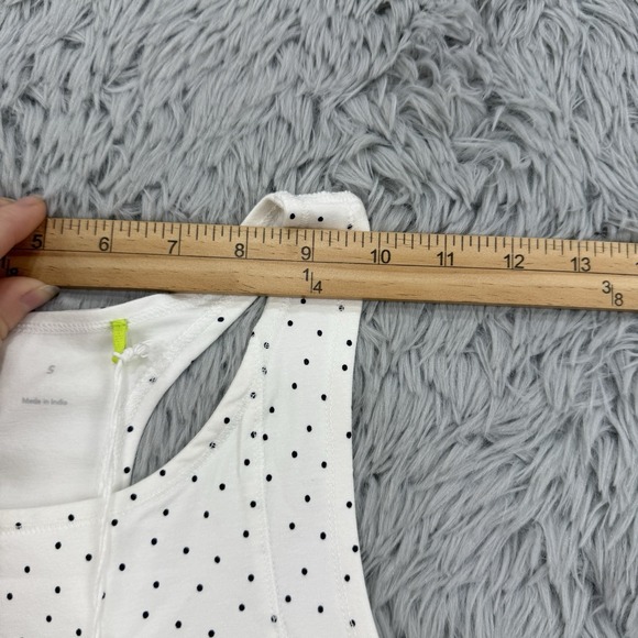 Tasc Dress Women's S White Dot NWT Rhythm Racer Back Running Organic Cotton Golf - Picture 3 of 15